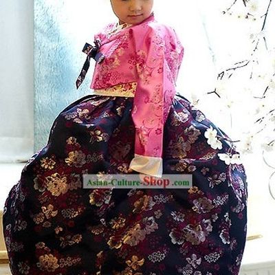 Traditional Korean Children National Costumes for Girls