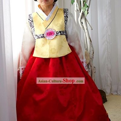 Traditional Korean Children National Costumes Complete Set for Girls