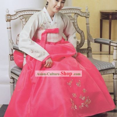 Traditional Korean Mother Wedding Ceremonial Hanbok