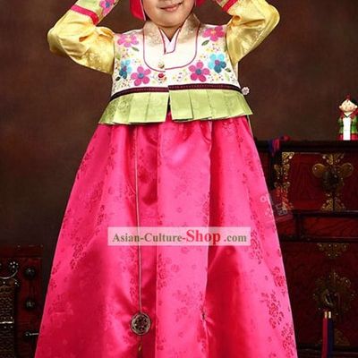 Traditional Korean Princess National Hanbok Clothing
