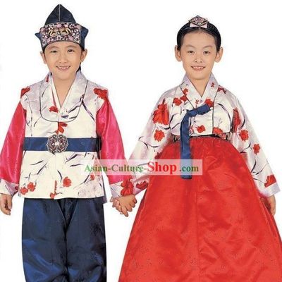 Traditional Korean Clothes 2 Sets for Kids