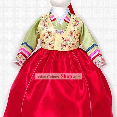 Korean Traditional Festival Celebration Costumes and Hat Complete Set