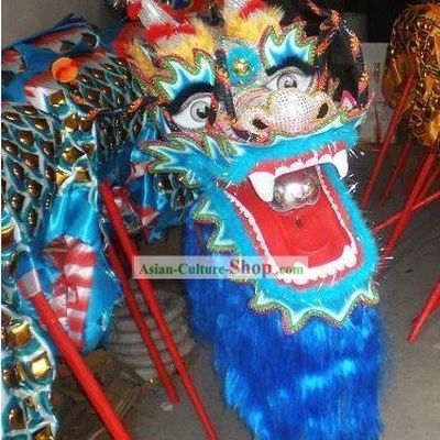 Traditional Chinese Golden Armor Dragon Dance Costume Complete Set for Children