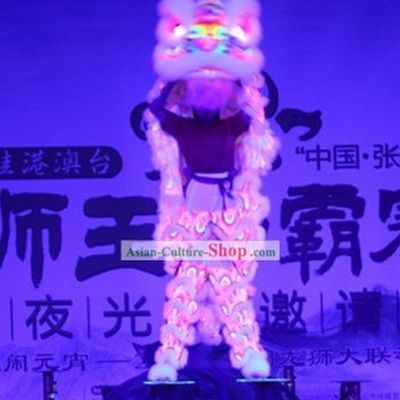 Big Festival Parade Illuminated Glow in Dark Lion Dance Costumes Complete Set
