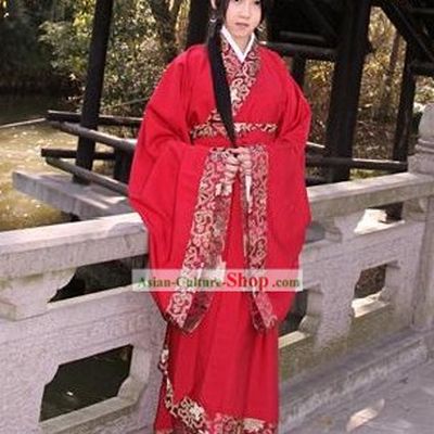 Ancient Chinese Women Wedding Dress Complete Set