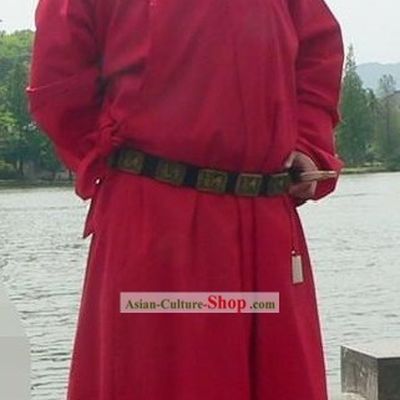 China Tang Dynasty Male Clothing and Hat Complete Set