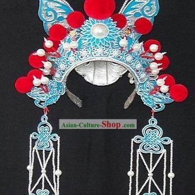 Traditional Chinese Beijing Opera Butterfly Cap