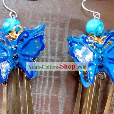 Traditional Chinese Hanfu Butterfly Earrings