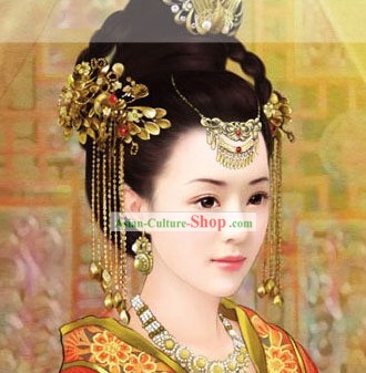 Ancient Chinese Empress Headgear Set