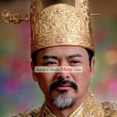 Chinese Classic Golden Flower Emperor Dragon Coronet