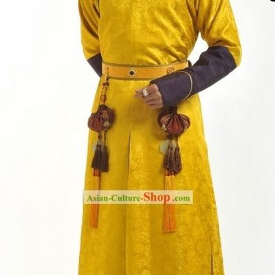 Qing Dynasty Imperial Qian Long Emperor Clothing Complete Set