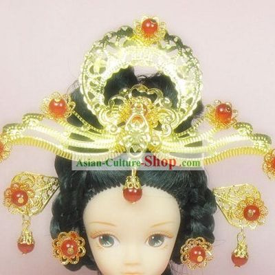 Traditional Chinese Princess Feng Guan Hair Decoration
