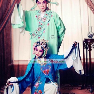 Chinese Opera Li Yuan Couple Costumes 2 Sets for Men and Women
