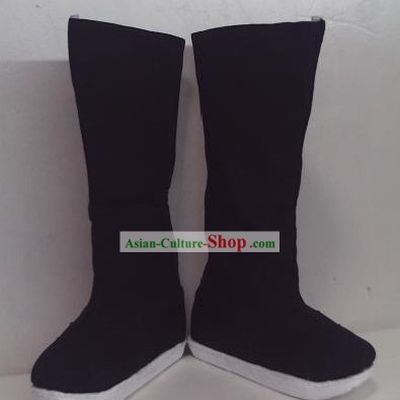 Chinese Black Hanfu Shoes Boots