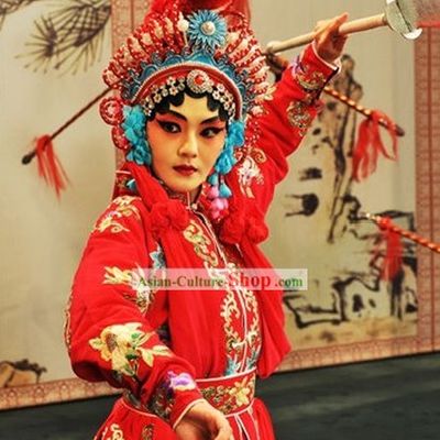 Chinese Peking Opera Dan Character Costumes Full Set