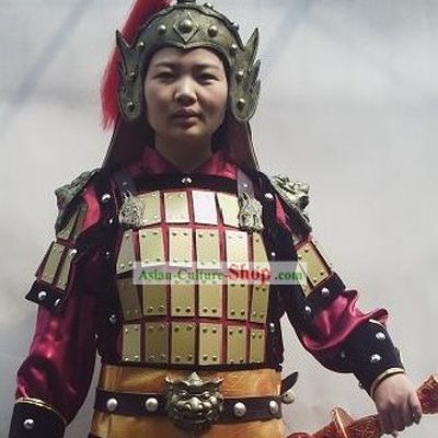 Ancient Chinese General Armor Costumes Full Set