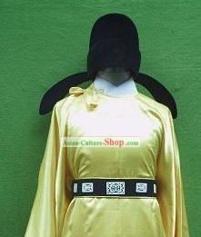 Tang Dynasty Emperor Costumes and Hat Set