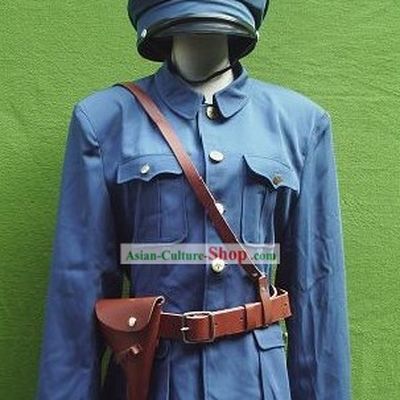 Traditional Chinese Kuomintang Nationalist Party Costumes and Hat Uniforms