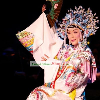 Chinese Opera Stage Performance Empress Costumes and Coronet Set