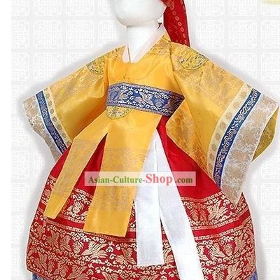 Traditional Korean Court Palace Royal Hanbok for Kids