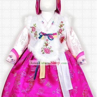 Traditional Korean New Year Festival Celebration Ceremonial Hanbok for Kids