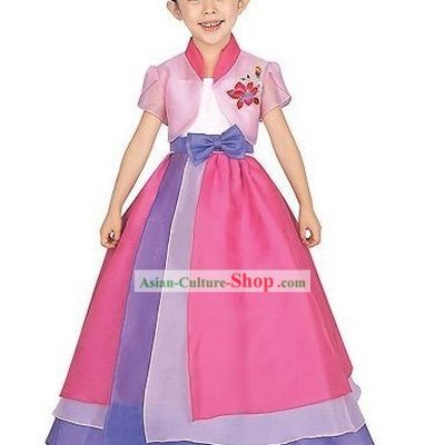 Traditional Korean Hanbok Costumes and Hat Complete Set