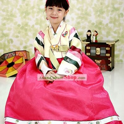 Korean Female Kids Hanbok Costume Complete Set