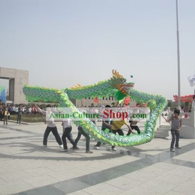 Traditional Green Beijing Dragon Dance Costume Complete Set