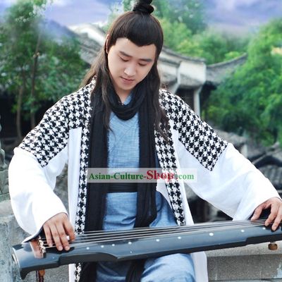 Chinese Gu Zhuang Male Swordsman Costume Complete Set