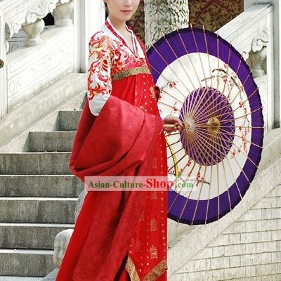 Chinese Tang Dynasty Princess Beauty Clothing Complete Set