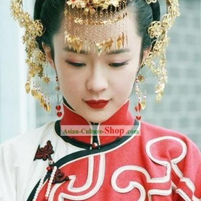 Ancient Chinese Beauty Wedding Headpiece Set