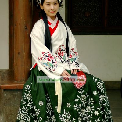Ming Dynasty Princess Embroidered Hanfu Clothing Complete Set