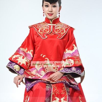 Traditional Chinese Wedding Dress Set for Women