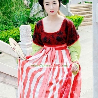 China Tang Dynasty Beauty Dress Set