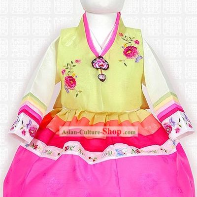 Traditional Korean Hanbok Clothing for Children