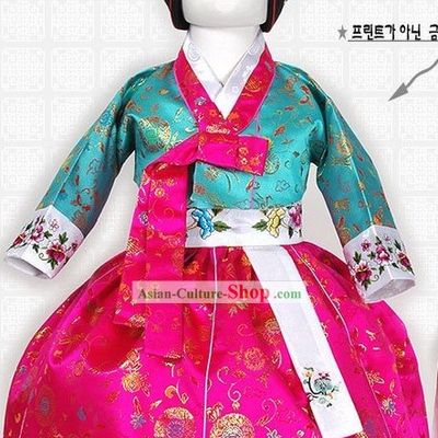 Traditional Korean Hanbok Clothing for Children