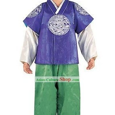 Traditiona Korean Boys Hanbok Clothing Complete Set