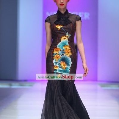 Supreme Chinese Classical Embroidered Cheongsam Qipao
