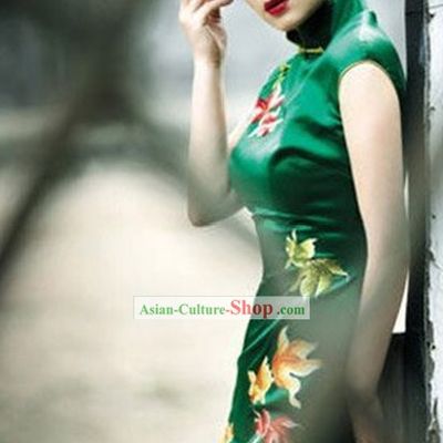 Custom Made Chinese Silk Qipao Cheongsam