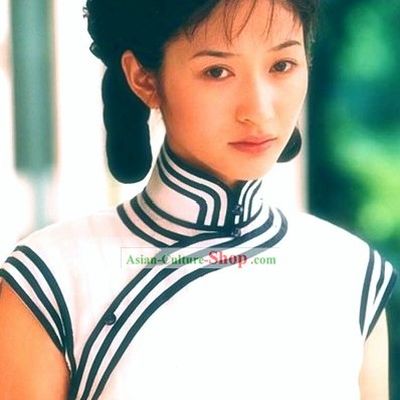 Traditional Chinese White Qipao