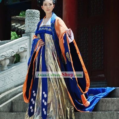 China Tang Period Emperor Wu Zetian Women Emperor Clothing