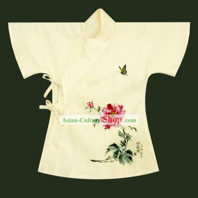 Hand Painted Ban Bi Han Chinese Blouse Clothing