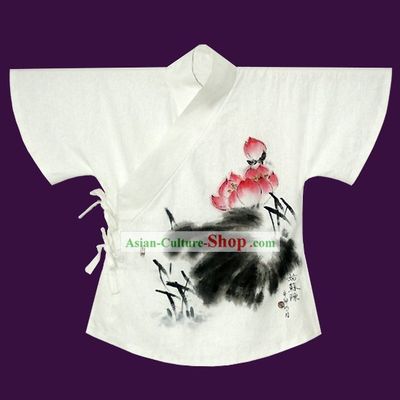 Hand Painted Ban Bi Han Chinese Blouse Clothing