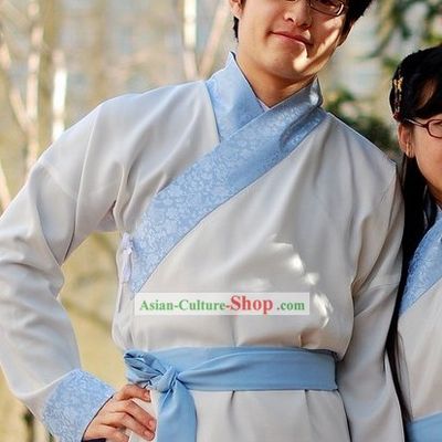 Han Chinese Clothing Duan Da Dress and Pants for Men