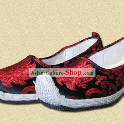 Ancient Chinese Bow Shape Shoes for Men