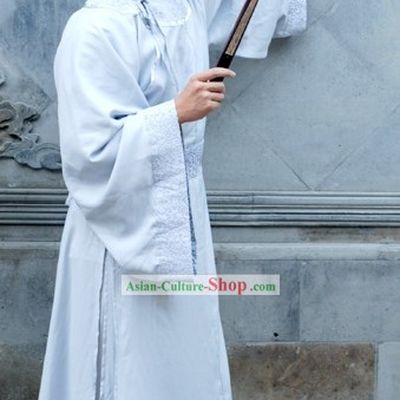 Tang Dynasty Scholar Costume and Hat Complete Set