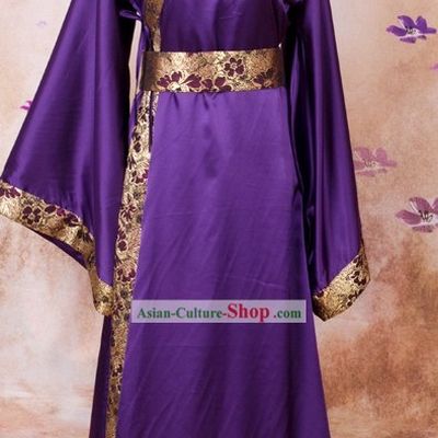 Han Chinese Clothing Purple Quju
