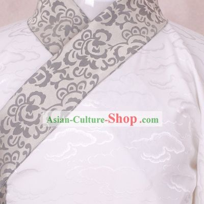 Ancient Chinese White Cloud Han Fu Dress for Men