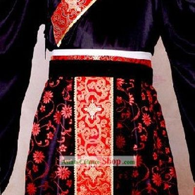 Ancient Chinese Red Wedding Ceremonial Clothing for Bridegroom