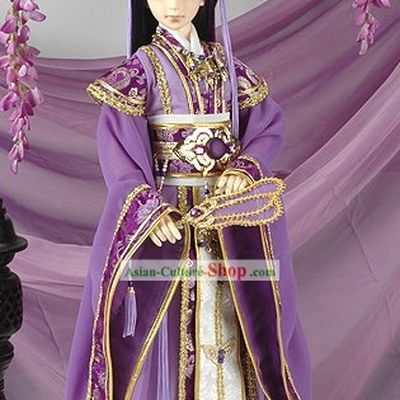 Ancient Chinese SD Prince Costumes and Hat Complete Set for Real People
